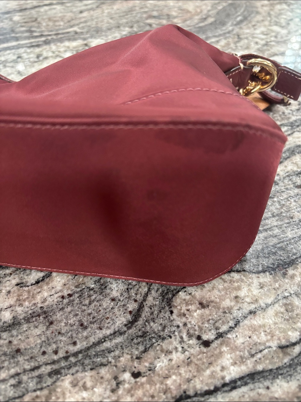 Coach Nylon Shoulder Bag with Gold Hardware. 11w x 3 1/2 x6w - Picture 8 of 8